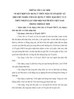 TIỂU LUẬN   NHỮNG yêu cầu mới về kết hợp xây DỰNG ý THỨC BVTQ với ý THỨC đạo đức và ý THỨC PHÁP LUẬT CHO NGƯỜI dân VIỆT NAM TRONG TÌNH HÌNH HIỆN NAY