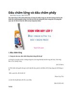 Dấu chấm lửng và dấu chấm phẩy