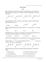 Đê Thi Thử Vật Lý THPT 2019