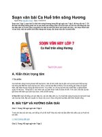 Soạn văn bài ca huế trên sông hương