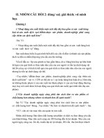 bai tap dung sai qtsx II. NHÓM CÂU HỎI 2: đúng sai; giải thích; vd minh họa. đại học thương mại