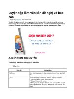 Luyện tập làm văn bản đề nghị và báo cáo