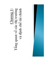 Tổng quan về các thị trường và định chế tài chính
