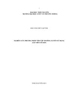 Nghiên cứu phương pháp tìm tập thường xuyên sử dụng cây tiền tố nén 