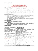 Giáo án Sinh học 10 bài 23: Quá trình tổng hợp và phân giải các chất ở vi sinh vật