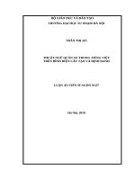THUẬT NGỮ QUÂN sự TRONG TIẾNG VIỆT TRÊN BÌNH DIỆNCẤU tạo và ĐỊNH DANH 