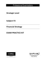 ACCA paper e3 financial strategic exam practice kit 