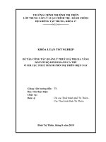 Khóa luận tốt nghiệp trung cấp lý luận chính chị hành chính Công tác quản lý thuế giá trị gia tăng đối với hộ kinh doanh cá thể.