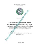 Xây dựng quy trình định lượng flurbiprofen trong viên nén bằng phương pháp sắc ký lỏng hiệu năng cao ghép đầu dò huỳnh quang 
