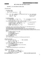 Tổng hợp toàn bộ ngữ pháp cả năm Tiếng Anh 9