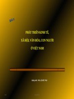 GIÁO ÁN ĐIỆN TỬ CHÍNH TRỊ CĐ GD NGHỀ NGHIỆP. BÀI 5:PHÁT TRIỂN KINH TẾ, XH, VN. CON NGƯỜI Ở VN NĂM