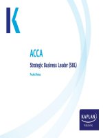 ACCA paper strategic business leader 3 
