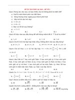 Đề ôn thi THPT QG 2019 môn TOÁN  có lời giải chi tiết