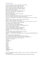 QUY TẮC TRỌNG ÂM