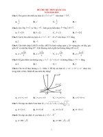 Đề thi KSCL môn TOÁN 12 có lời giải chi tiết