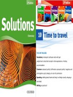 Giáo án điện tử Solution Elementary powerpoint UNIT 10