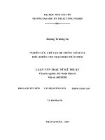 Nghiên cứu, chế tạo hệ thống giám sát điều khiển cho trạm điện phân phối 