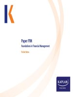 ACCA paper FFM foundation in financial management 