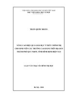 Nâng cao hiệu quả giáo dục ý thức chính trị cho sinh viên các trường Cao đẳng trên địa bàn thành phố Quy Nhơn, tỉnh Bình Định hiện nay (Luận văn thạc sĩ)
