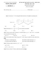 Đề thi thử THPT QG năm 2019   THPT chuyên thái bình có lời giải chi tiết