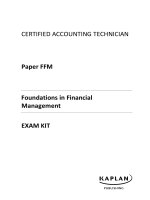 ACCA paper FFM foundation in financial management exam kit