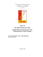 Khảo sát tính thời gian thực trong hệ thống thông tin vô tuyến sóng ngắn