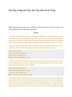 Trình bày vẻ đẹp của thúy vân thúy kiều và kim trọng