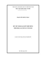 Hủy đề nghị giao kết hợp đồng theo Bộ luật dân sự năm 2015 (Luận văn thạc sĩ)