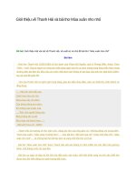 Giới thiệu về thanh hải và bài thơ mùa xuân nho nhỏ