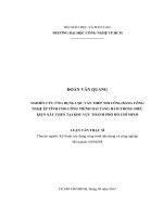 Nghiên cứu ứng dụng cọc ván thép thi công bằng công nghệ ép tĩnh cho công trình hai tầng hầm trong điều kiện xây chen tại khu vực thành phố hồ chí minh 