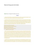 Phân tích phong cách hồ chí minh