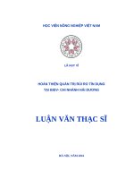 Hoàn thiện quản trị rủi ro tín dụng tại BIDV chi nhánh hải dương 