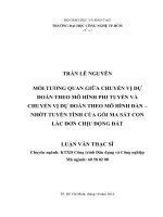 Mối tương quan giữa chuyển vị dự đoán theo mô hình phi tuyến và chuyển vị dự đoán theo mô hình đàn   nhớt tuyến tính của gối ma sát con lắc đơn chịu động đất 