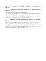 Phân tích các nguyên tắc thể hiện tính pháp chế của pháp luật dân sự