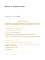 Kể lại một chuyện lạ mà em nhớ mãi