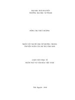 Nhân vật người phụ nữ mường trong truyện ngắn của hà thị cẩm anh 