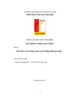 Tìm hiểu về các thuật toán truyền thông thời gian thực