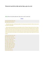 Phân tích hai khổ thơ đầu bài thơ mùa xuân nho nhỏ