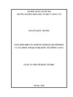 Sáng kiến hợp tác kinh tế Vịnh Bắc Bộ mở rộng và tác động tới quan hệ quốc tế ở Đông Nam Á