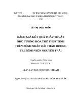 Đánh giá kết quả phẫu thuật nhũ tương hóa thể thủy tinh trên bệnh nhân đái tháo đường tại bệnh viện Nguyễn Trãi