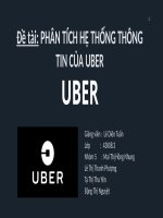 PHÂN TÍCH hệ THỐNG THÔNG TIN UBER  NHÓM 4