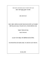 Thực hiện chính sách hỗ trợ thanh niên lập nghiệp trên địa bàn quận Thanh Xuân, thành phố Hà Nội (Luận văn thạc sĩ)