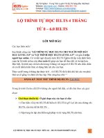 Lộ trình tự học IELTS 6 0  trong 4 tháng   IELTS fighter