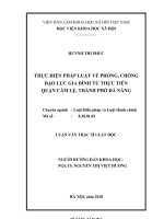 Thực hiện pháp luật về phòng, chống bạo lực gia đình từ thực tiễn quận Cẩm Lệ, thành phố Đà Nẵng (Luận văn thạc sĩ)
