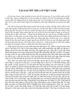 TÀI LIỆU THAM KHẢO  TẠI SAO MỸ THUA Ở VIỆT NAM