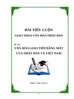 TIEU LUAN GIAO THOA văn hóa