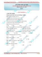 10 ĐỀ THI HỌC KÌ I LỚP 4