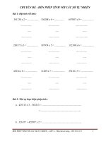 QUYỂN 2 - BỐN PHÉP TÍNH CƠ BẢN VỀ SỐ TỰ NHIÊN - LỚP 4