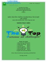 MÔN TRUYỀN THÔNG MARKETING TÍCH HỢP