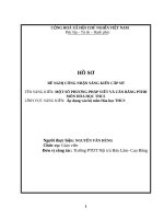 SÁNG KIẾN KINH NGHIỆM: MỘT SỐ PHƯƠNG PHÁP VIẾT VÀ CÂN BẰNG PTHH MÔN HÓA HỌC THCS